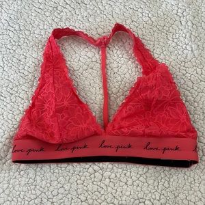 PINK lace bralette